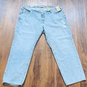 Levis 94 Baggy Mid Rise Loose Through Hip and Thigh Straight Leg Jeans Women 22W